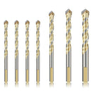 7-Piece Drill Bit Set With Storage Case For Drilling Metal, Tile, Concrete, I5N5