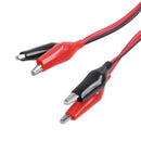 2 x 92 cm dual double ended probe cayman alligator clip cable A4I7