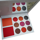 Pro 9Colors Eye Shadow 2Color Blush Makeup Shimmer Matte Palette Set