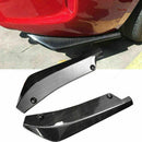 1Pair Carbon Fiber Car Rear Bumper Lip Diffuser Fins Splitter Accessories M4S7
