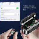 F9 TWS Wireless Bluetooth 5.0 Earphones Touch Earbuds w/LED Display Charge Box