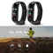 M3 Blood Pressure Oxygen Heart Rate IP67 Waterproof Smart Bracelet (Black)