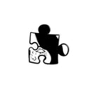 Creative Jigsaw Puzzle Brooch Short Hair Beauty Pins Jacket Badge (Style 2) A
