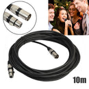 3 Pin XLR Microphone Cable Male to Female Audio Extension Cord