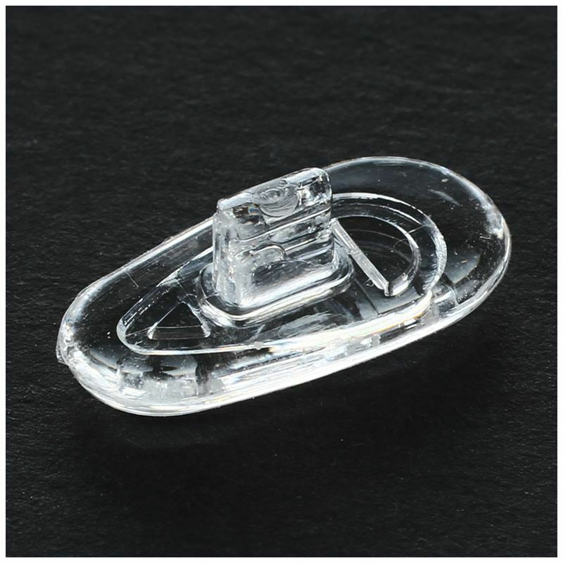 25 Pairs Silicone Eyeglass Nose Pads Oval Push On