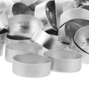 100x Mini Aluminum Tea Light Tins Empty Case Containers for Candle Making