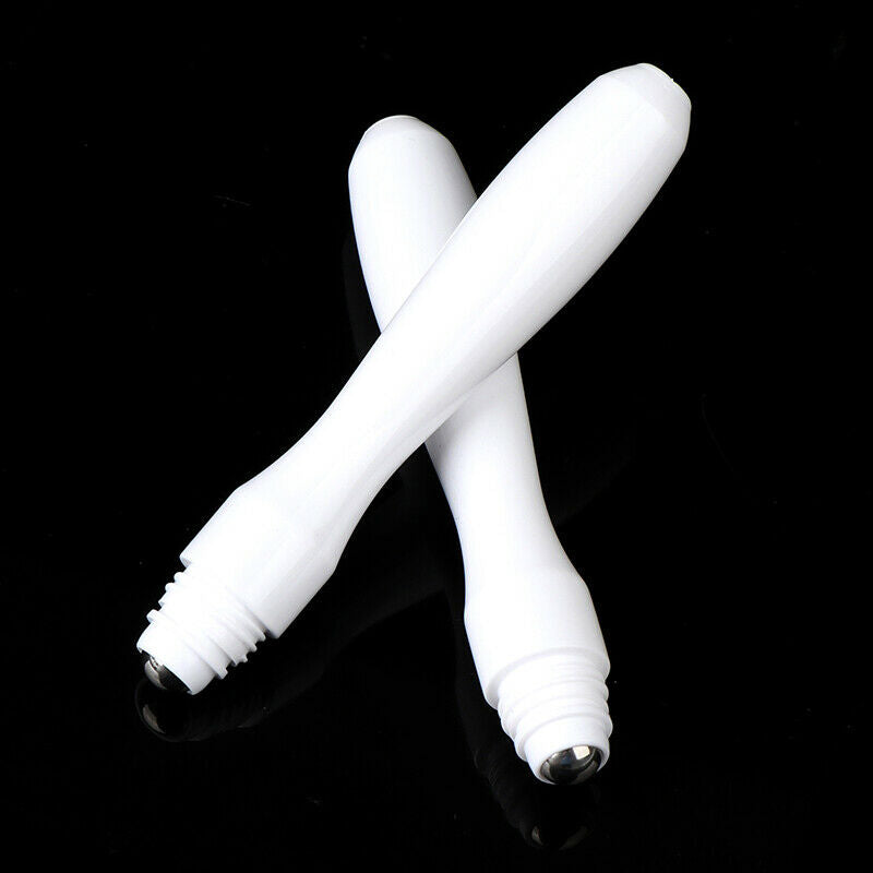 2pcs 15ml White Plastic Roll On Bottles15cc Containers For Essential Oil Ew