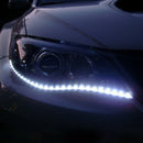 2* 12 LEDs 30cm 5050 SMD Flexible LED Strip Light 12V Car Decor Waterproof White