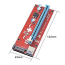 USB 3.0 PCI-E Express 1x To 16x Extender Riser Card Adapter Power Cable Kits