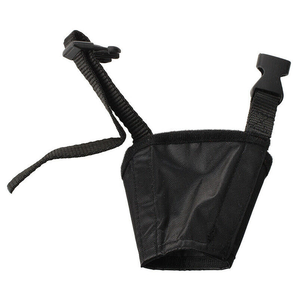 Adjustable Nylon Pet Dog Mouth Muzzle Grooming Chawing Bark Bite Stop Black