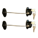 2 Pieces Refrigerator Door Lock Strong Adhesive Freezer Door Lock File Draw