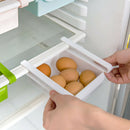 2pcs Slide Kitchen Fridge Freezer Space Saver Organizer Storage Rack(White)