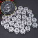 20 Pieces Plastic Sewing Machine Empty Bobbins Spools for Brother Janome Singer