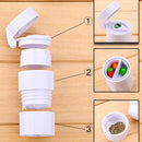 portable organiser 3-in-1 pill cutter medicine splitter hold storage box pil Kw