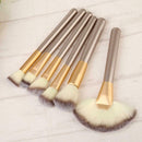 Professional 24pcs Cosmetic Makeup Powder Blush Brush Set With Leather Bag