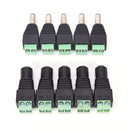 1Pairs Male Female 2.1x5.5mm DC Power Plug Jack Adapter Connector for CCTV newES