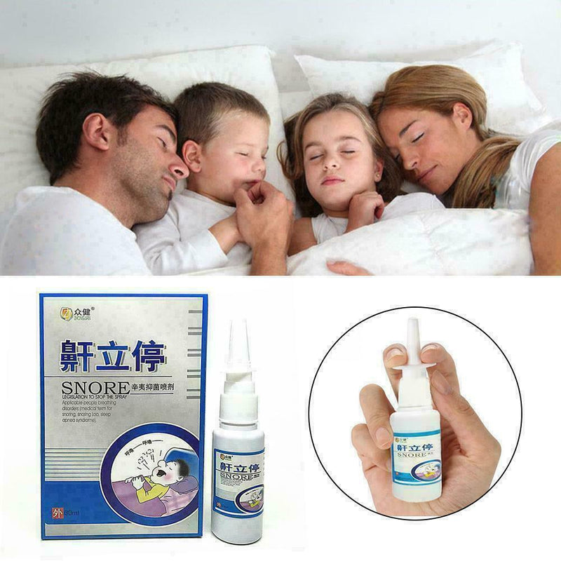 Anti Snoring Spray Stop Relief Snore Solutions Sleep moisture Apnea R8P5 Br O3L0