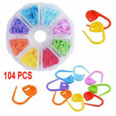 104pcs Amazing Knitting Crochet Locking Stitch Needle Clip Markers Holder Set