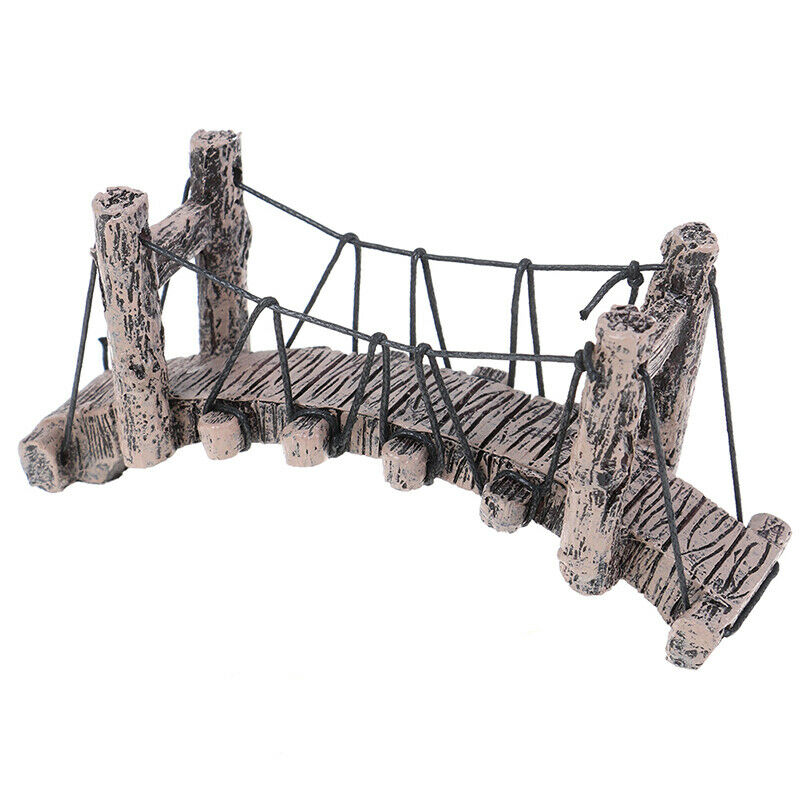 1PC Bridge Decoration for Aquarium Ornaments Fish Tank Landscape Curved Brid OZ