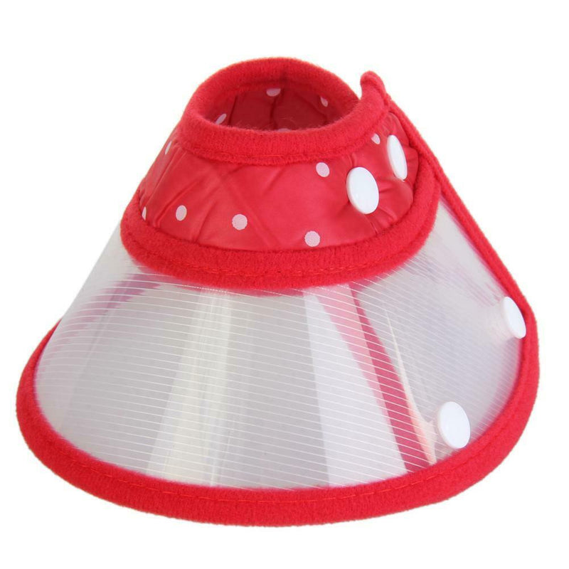 Dog Wound Recovery Cover Pet Anti-Bite Lick Medical Cone Collar (Red XL) A