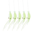 5pcs Luminous Shrimp Baits Fishing Lure Single Hook Tackle Crank Fish Tool Hot