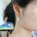 3 Pairs Christmas Tree Snowman Earrings Snowflake Dangles Jewelry (Style 3) A