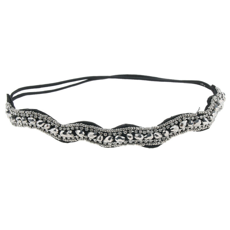 3pcs/Pack Women Beaded Elastic Headband Rhinestone Hair band Handmand Wedding