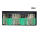 30pcs Diamond Grinding Cutting Burr Set Drill Nail Bit Rotary Tools Grind HBQ