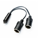 Double Car Adapter Extension Cigarette Cigar Lighter Cable Socket Charger Lead