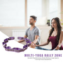 Pilates Yoga Elastic Resistance Strap Latin Training Stretch Band (Purple) A