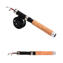 Winter Super Short Retractable Ice Fishing Rod Telescopic Mini Ice Fishing  V8A5