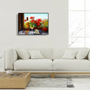 Diamond Painting Cross Stitch Rhinestone Mosaic (WLL1441 Window Flowers) A