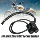 7/8" Aluminum Handlebar Switch Dual Light Rocker Waterproof For Motorcycle Kd J_