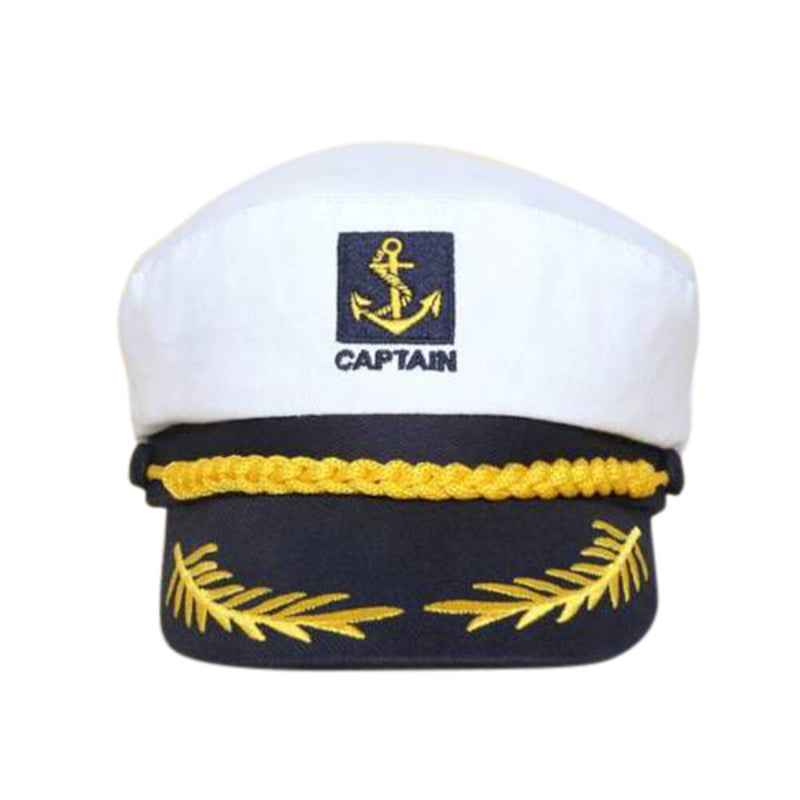 Skipper Ship Sailor Navy Yacht Military Captain Nautical Hat Cap Costume  LJ