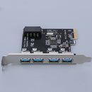 PCI E  to USB 3.0 Controller Adapter Expansion Card, 4.72x2.64inch