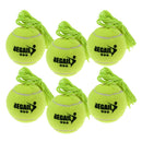 6Pack Tennis Skill Training Exercise Ball Tennis Trainer Practice Ball with Rope