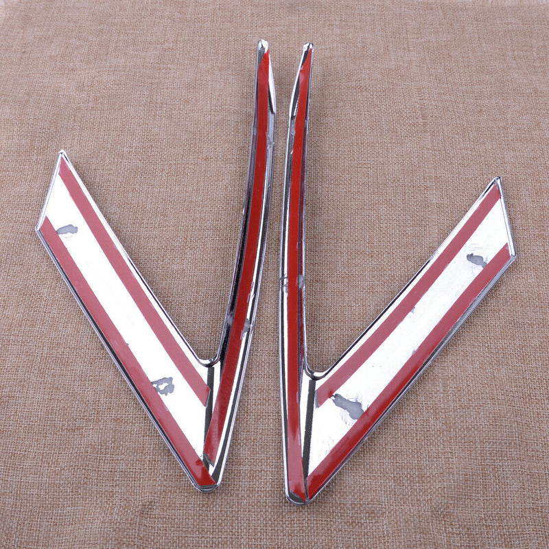 Pair Front Head Light Lamp Eyebrow Cover Trim Frame Fit For Cadillac XT5 16-19
