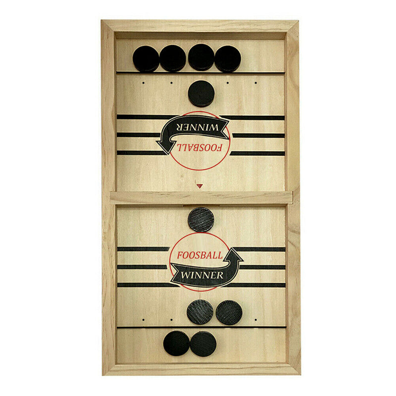 Wooden Adults Funny Board Games Toys Catapult Chess Fast Sling Puck Family Party