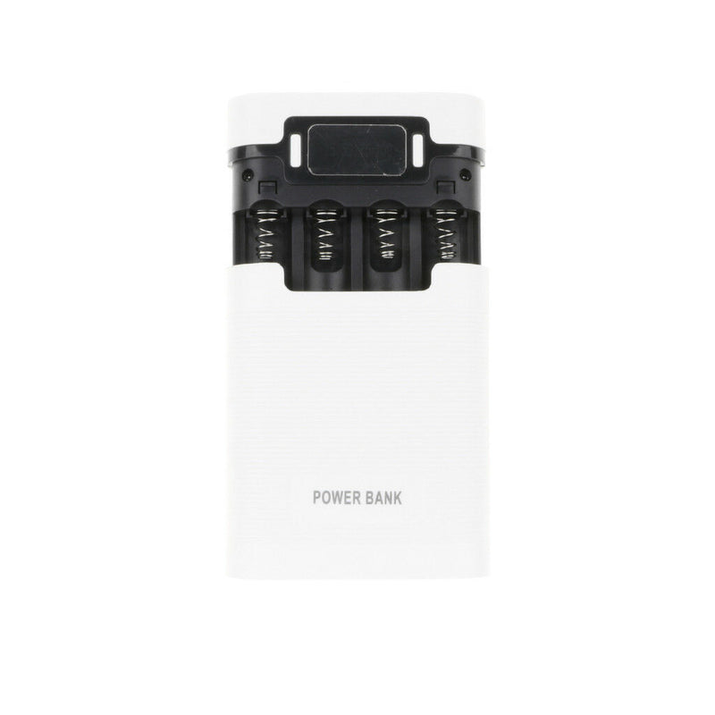 3 in 1 Solar Charger Power Bank 12000mAh USB Battery White