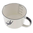 Enamel Drinking Cup Coffee Mug Milk Pitcher Kitchen Measuring Cup 500ml