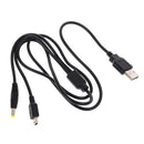 1Pc 2-in-1 usb data cable / charger charging lead for psp 1000 / 2000 /300.kz