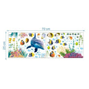Dolphin Fish Aquarium Ocean Wall Stickers For Kids Rooms Bathroom Kitchen DSEAU