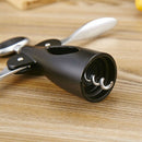 1X(Stainless Steel Red Wine Bottle Opener Professional Handle Pressure Cork
