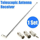 74cm Telescopic Antenna Replacement F Connector DAB FM Radio FM AM Car Audio