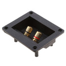 Universal Car Stereo 2 Way Speaker Box Terminal Square Connectors Subwoofer