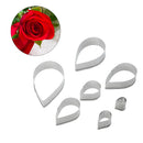 7pcs Stainless Steel Rose Petal Cake Cookie Cutter Mold Pastry Baking Mould