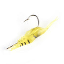 5x Shrimp Lures Soft Squid Jigs Lake Worm Prawn Fishing Lures Artificial Bait M&