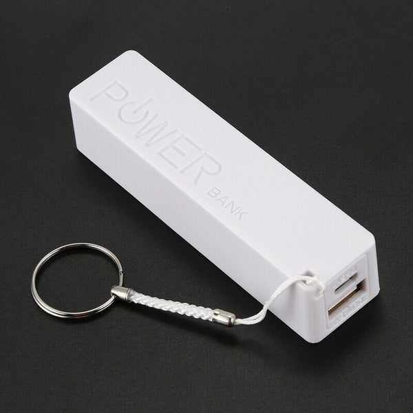 Portable External Power Bank Battery Charger 18650 with Keychain (Without Bat D1