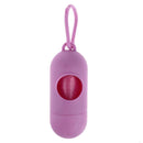 Pet Dog Garbage Clean up Bags Holder Dispenser + Poop Bags Set(Pink)