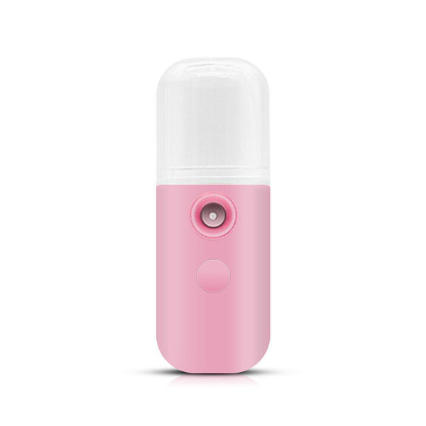 30ml Nano Mist Sprayer Facial Steam Humidifier Spray Beauty Device (Pink)